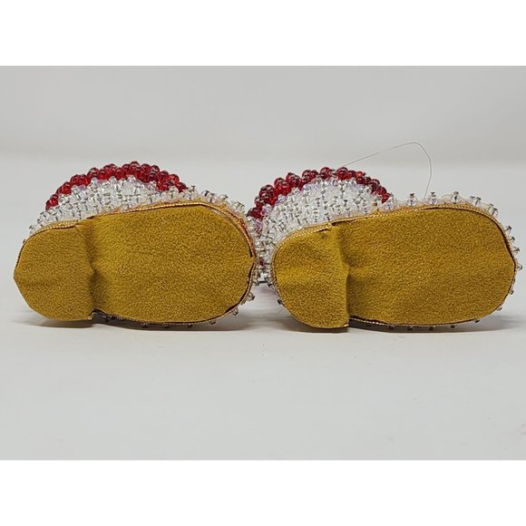 Vintage Walco‎ Santas Boots Beaded Sequined Christmas Ornaments - Picture 5 of 7